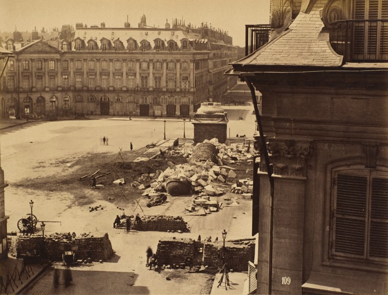 Colonne-Vendôme-1871-Destruction