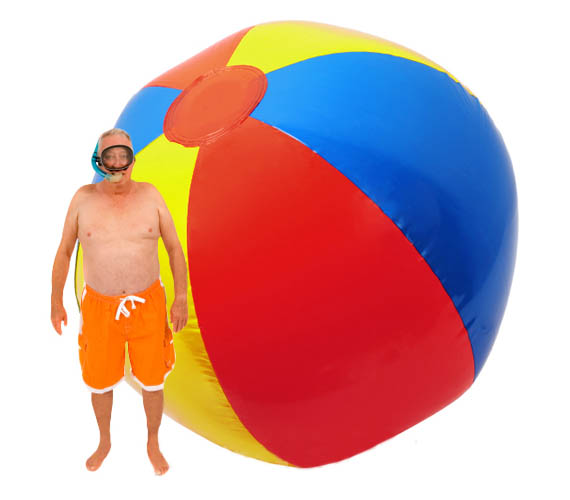 Ballon gonflable de plage en plastique, GladiatorFit