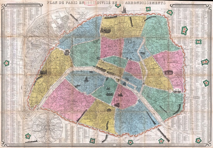 carte de paris au 19ème siècle L'histoire de Paris par ses plans
