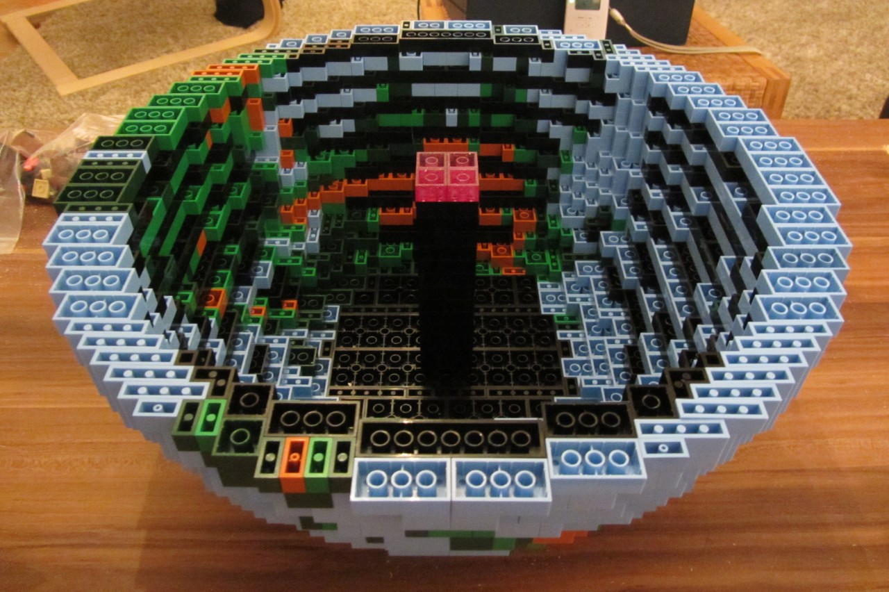 Le globe terrestre en Lego – La boite verte